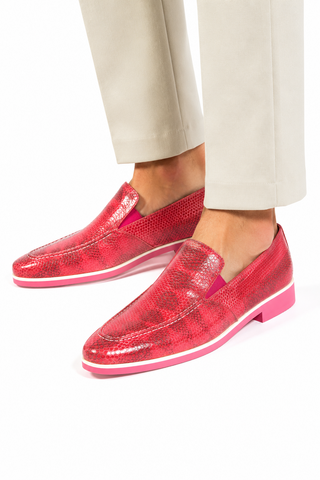 Fennix Daniel Genuine Eel-Skin Slip-on Loafers (FXS2600)-AmbrogioShoes