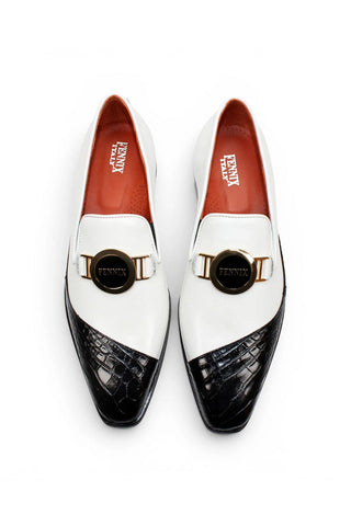 Fennix Davis Alligator & Leather Loafer-AmbrogioShoes