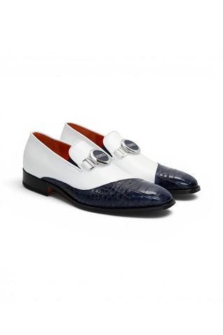 Fennix Davis Alligator & Leather Loafer-AmbrogioShoes
