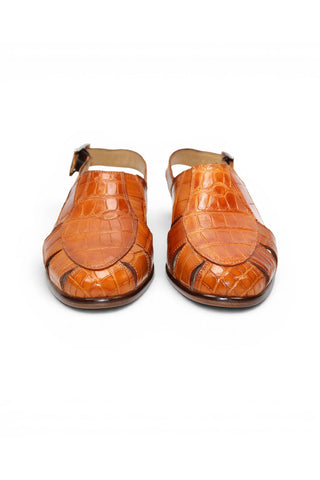 Fennix F131 Men’s Shoes Exotic Alligator Skin Sandal
