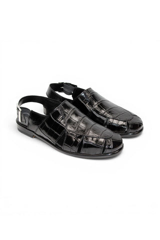 Fennix F131 Men’s Shoes Exotic Alligator Skin Sandal