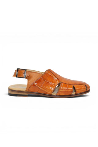 Fennix F131 Men’s Shoes Exotic Alligator Skin Sandal