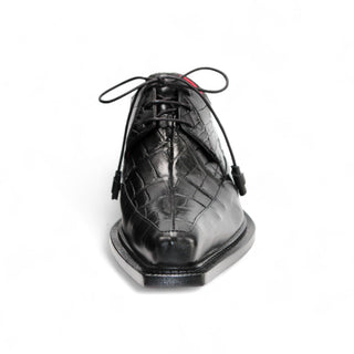 Fennix Frank Men's Shoes Alligator Skin & Calf-Skin Leather Derby (FX1118)-AmbrogioShoes