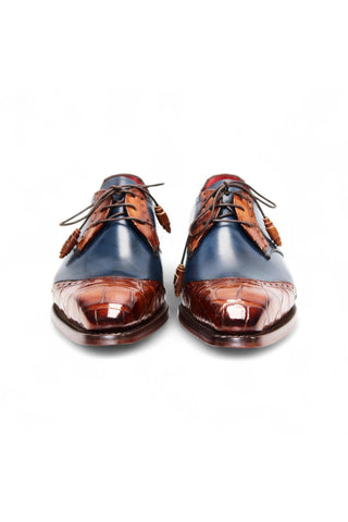 Fennix Jax Crocodile & Leather Derby-AmbrogioShoes