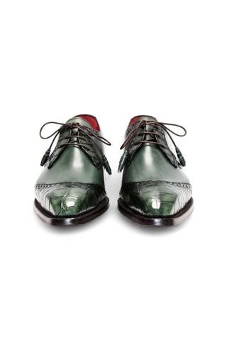 Fennix Jax Crocodile & Leather Derby-AmbrogioShoes