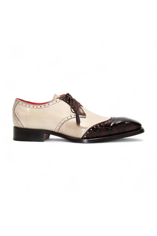 Fennix Jax Crocodile & Leather Derby-AmbrogioShoes