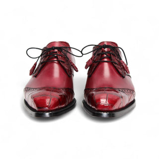 Fennix Jax Men's Shoes Exotic Crocodile Skin & Calf-Skin Leather Derby (FX1164)-AmbrogioShoes