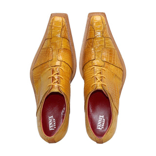 Fennix Kingston Men's Shoes Alligator Skin Derby (FX1141)-AmbrogioShoes