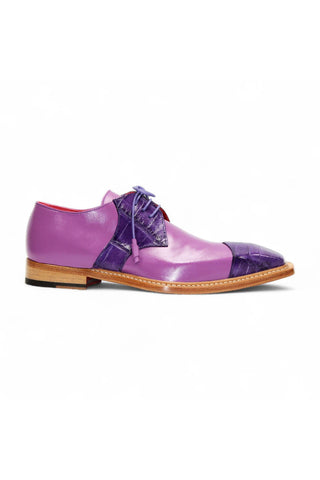 Fennix Landon 2 Alligator Skin & Calf-Skin Leather Derby (FX1160)-AmbrogioShoes