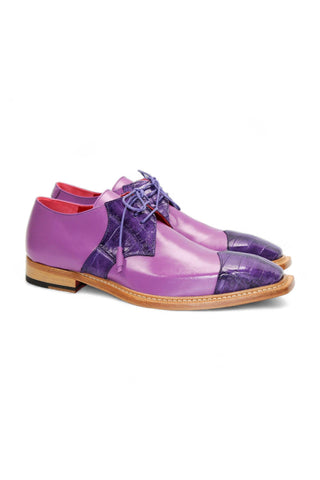 Fennix Landon 2 Alligator Skin & Calf-Skin Leather Derby (FX1160)-AmbrogioShoes