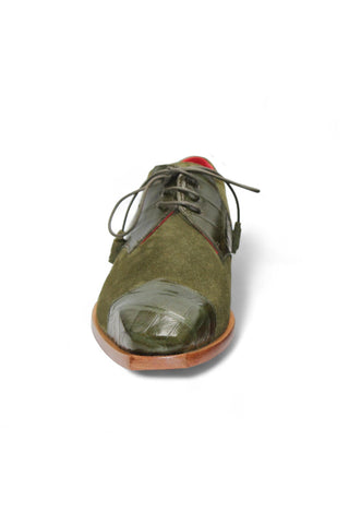 Fennix Landon Alligator Skin & Suede Derby (FX1032)-AmbrogioShoes