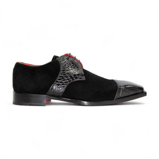 Fennix Landon Alligator Skin & Suede Derby (FX1032)-AmbrogioShoes