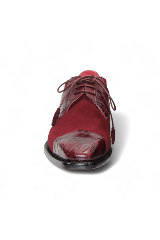 Fennix Landon Alligator & Suede Derby (FX1032)-AmbrogioShoes