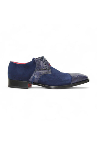 Fennix Landon Alligator & Suede Derby (FX1032)-AmbrogioShoes