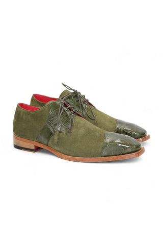 Fennix Landon Alligator & Suede Derby (FX1032)-AmbrogioShoes