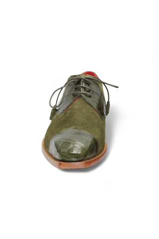 Fennix Landon Alligator & Suede Derby (FX1032)-AmbrogioShoes