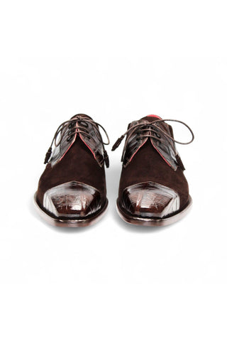 Fennix Landon Alligator & Suede Derby (FX1032)-AmbrogioShoes
