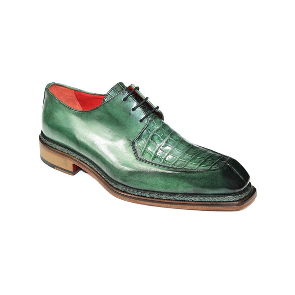 Fennix Marcus Men's Shoes Green Exotic Oxfords (FX1131)-AmbrogioShoes