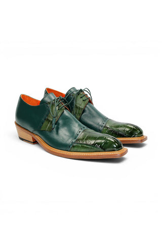 Fennix Max Alligator & Leather Derby-AmbrogioShoes
