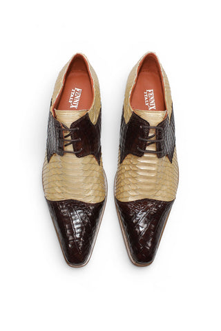 Fennix Roger Alligator & Snake Derby-AmbrogioShoes
