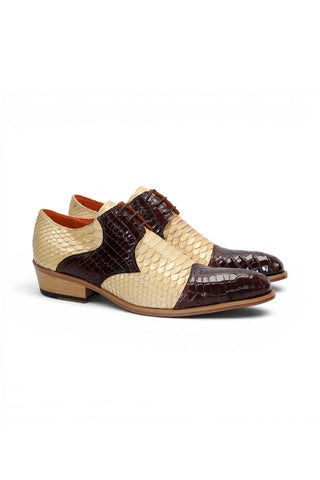 Fennix Roger Alligator & Snake Derby-AmbrogioShoes