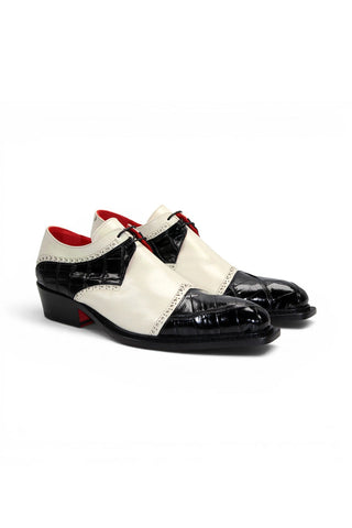 Fennix Victor Alligator & Leather Derby-AmbrogioShoes