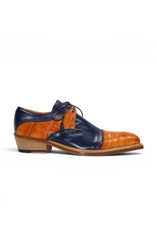 Fennix Victor Alligator & Leather Derby-AmbrogioShoes