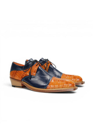 Fennix Victor Alligator & Leather Derby-AmbrogioShoes
