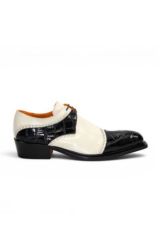 Fennix Victor Alligator & Leather Derby-AmbrogioShoes