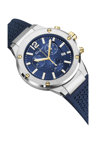 Ferragamo F-80 Chrono Silicone Watch-AmbrogioShoes