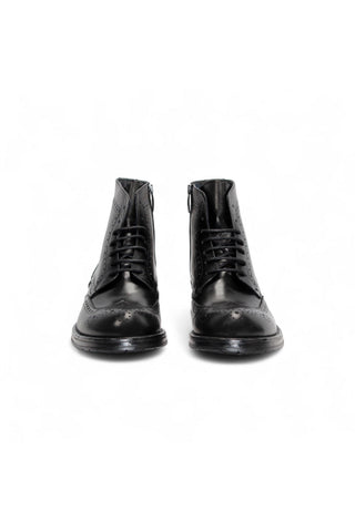 Firmani Daniel Calf-Skin Leather Wingtip Boots (FIR1028)-AmbrogioShoes