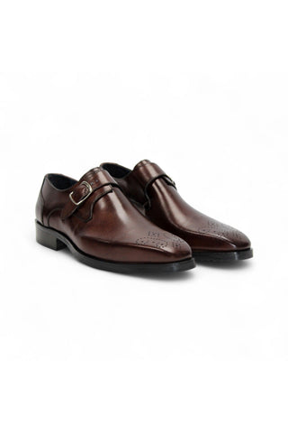 Firmani Duncan Calf-Skin Leather Single Monk Strap (FIR1037)-AmbrogioShoes