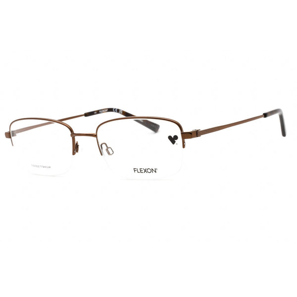 Flexon FLEXON H6055 Eyeglasses Shiny Coffee / Clear demo lens-AmbrogioShoes