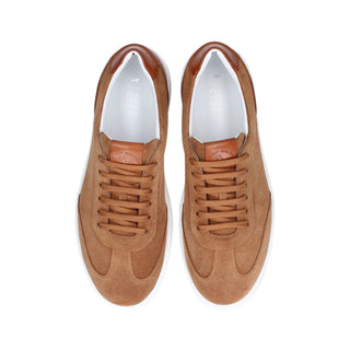 Franceschetti Alessio Men's Luxury Italian Shoes Suede Leather Sneakers (FCCT1054)-AmbrogioShoes