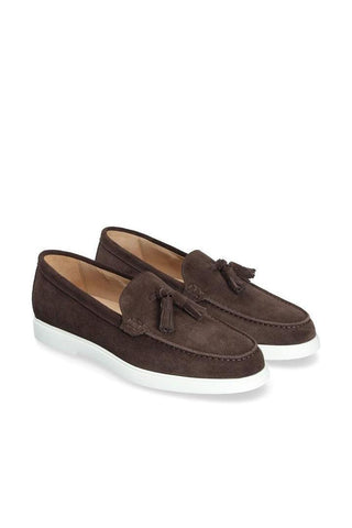 Franceschetti Amalfi Suede Moccasin Tassels Loafer (FCCT1116)-AmbrogioShoes