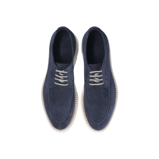 Franceschetti Austin Men's Luxury Italian Shoes Suede Leather Moccasin Derby (FCCT1108)-AmbrogioShoes