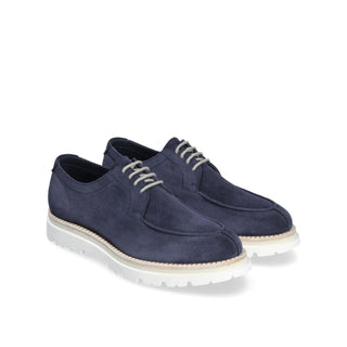 Franceschetti Austin Men's Luxury Italian Shoes Suede Moccasin Derby (FCCT1108)-AmbrogioShoes