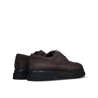 Franceschetti Bienna Men's Shoes Suede Leather Wing-Tip Derby (FCCT1134)-AmbrogioShoes