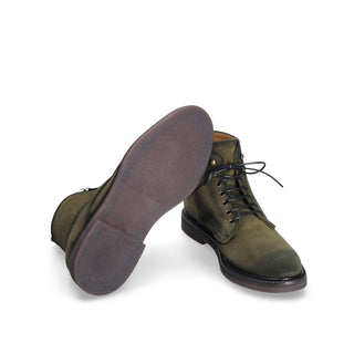 Franceschetti Colin Men's Luxury Italian Shoes Suede Leather Derby Boot (FCCT1098)-AmbrogioShoes