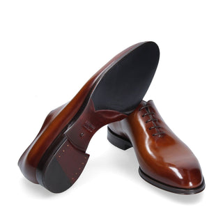 Franceschetti French Imperia Men's Luxury Italian Shoes Calf-Skin Leather Whole-Cut Oxfords (FCCT1021)-AmbrogioShoes