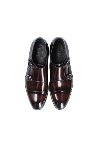 Franceschetti Genoa Calf-Skin Leather Double Monk-Straps Loafers (FCCT1023)-AmbrogioShoes