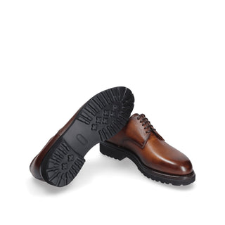 Franceschetti Lodz Men's Luxury Italian Shoes Calf-Skin Leather Derby (FCCT1093)-AmbrogioShoes