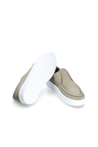 Franceschetti Morgan Light Green Suede Slip-On Sneakers (FCCT1010)-AmbrogioShoes