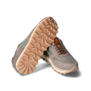 Franceschetti Orlando Men's Luxury Italian Shoes Fabric / Nubuck / Calf Leather Sneaker (FCCT1110)-AmbrogioShoes