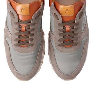 Franceschetti Orlando Men's Luxury Italian Shoes Fabric / Nubuck / Calf Leather Sneaker (FCCT1110)-AmbrogioShoes