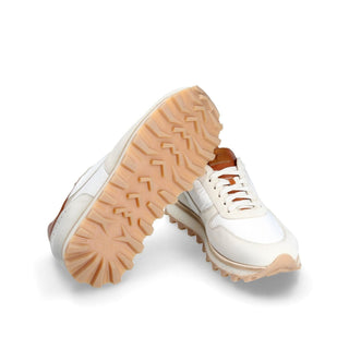 Franceschetti Orlando Men's Luxury Italian Shoes Fabric / Nubuck / Calf Leather Sneaker (FCCT1110)-AmbrogioShoes