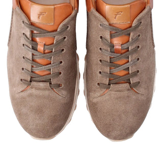 Franceschetti Plano Men's Shoes Suede Leather Sneakers (FCCT1137)-AmbrogioShoes