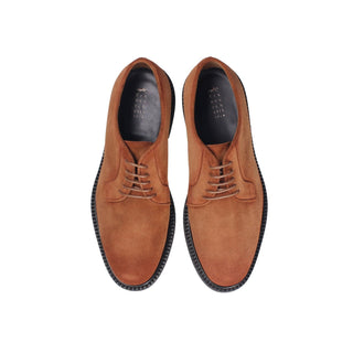 Franceschetti Ryan Men's Luxury Italian Shoes Suede Leather Derby (FCCT1099)-AmbrogioShoes