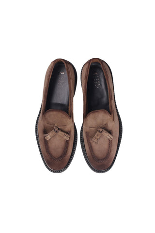 Franceschetti Shia Suede Moccasin Tassel Loafer (FCCT1100)-AmbrogioShoes