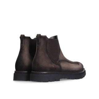 Franceschetti Thun 0128038 Men's Luxury Italian Shoes Suede Leather Chelsea Boots (FCCT1085)-AmbrogioShoes